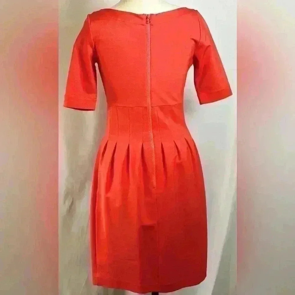 PINK TARTAN Red A-line Fitted Dress (Size  M/M) - Picture 3 of 10